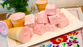 Десерт з ТРЬОХ продуктів - Літня Полунична НАСОЛОДА Крутіше Морозива :) Маршмеллоу