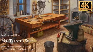 June's Journey Scene 738 Vol 2 Ch 48 Mr. Talbot's Shed *Full Mastered Scene* 4K