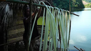 Fish trap, Wild food, Cooking: Survival Alone | EP.187