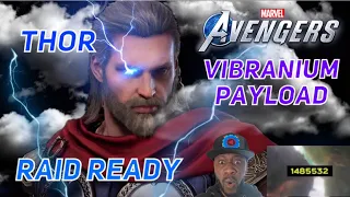 Marvel’s Avengers : Thor Raid Ready Build / Vibranium Payload Massacre !!!