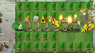 PvZ 2 1000 Plants Level 100 Vs 8 Ancient Egypt Zombies Level 100