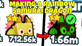 Making A Rainbow Samurai Dragon [Pet Simulator X]