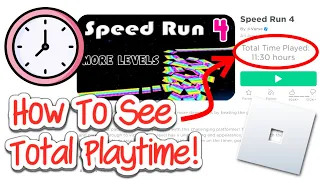 How to See Total Time Played on Roblox Games! (2024)