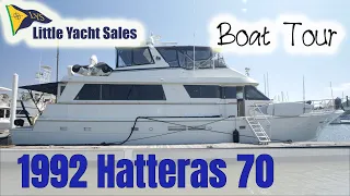 1992 Hatteras 70 Cockpit Motor Yacht [BOAT TOUR] - Little Yacht Sales