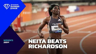 Daryll Neita storms to victory over Sha'Carri Richardson in Suzhou 200m - Wanda Diamond League 2024