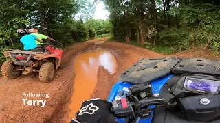 EPIC ATV Rideout for my bro's 48th year on Earth!! *CFMOTO CForce 500 break-in*