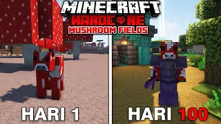 100 Hari Minecraft Hardcore di Mushroom Fields tapi jadi Sapi Jamur