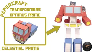 HOW TO MAKE PAPER TRANSFORMERS G1 OPTIMUS PRIME (TUTORIAL) transformable