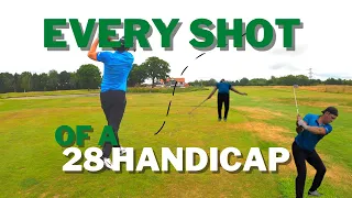 Every shot of a 28 handicap golfer - 4 Holes - What's my handicap now?