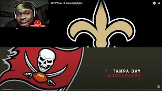 JuJuReacts to New Orleans Saints vs. Tampa Bay Buccaneers | 2022 Week 13 Game Highlights