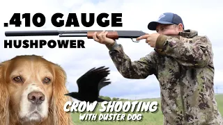 Hushpower .410 Gauge Pump Action | Crow Shooting with Duster Dog