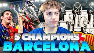 DAVOO XENEIZE REACCIONA A LAS 5 CHAMPIONS DEL BARCELONA (1992-2015)