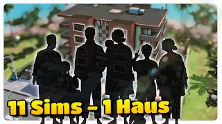 11 SIMS in EINEM HAUS! 😱 Sims erstellen für die Appartments!