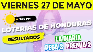 Sorteo 3PM Loto Honduras, La Diaria, Pega 3, Premia 2, Viernes 27 de Mayo del 2022 | Ganador 😱🤑💰💵