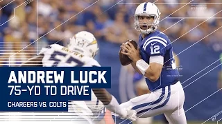 Andrew Luck Drops Dimes on Colts 75-Yard TD Drive! | Chargers vs. Colts | NFL