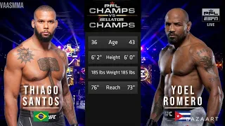 THIAGO SANTOS VS YOEL ROMERO FULL FIGHT | CHAMPS VS CHAMPS