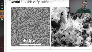 Why do dendrites form in metal alloys?