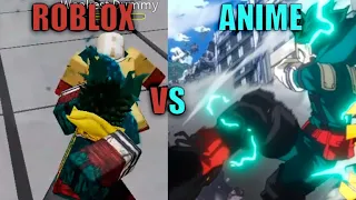 All Vigilante Deku Moves In Heroes Battlegrounds VS Anime