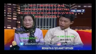 DEDY CORBUZIER NGAKAK DENGAR CERITA MALAM PERTAMA NENEK ROHAYA DENGAN SLAMETRIYADI DI HITAM PUTIH