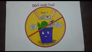 Drawing for |Dont waste food stop food wasting save food
