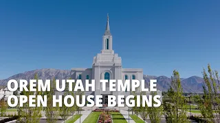 Orem Utah Temple Open House Begins