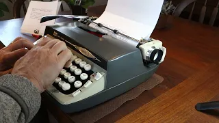 1964 Galaxie II typewriter at work