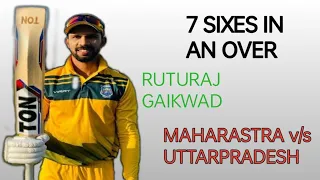 7 sixes In an over/by Gaikwad/In master card Vijay Hazare trophy/best batting/2022