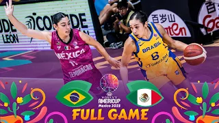 QUARTER-FINALS: Brazil v Mexico | Full Basketball Game | FIBA Women's AmeriCup 2023