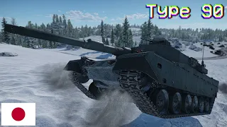 Japanese Tanks showing off || Type90 and Type89 (War Thunder New Power)