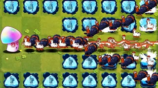 PvZ 2 What plant can defeat 100 mixed animals(Monkey Zombies +Turkey Zombies +Chicken Zombies)