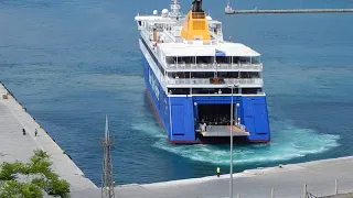 BLUE STAR NAXOS MAIDEN | ARRIVAL AT KAVALA PORT