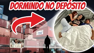 PASSEI UMA NOITE em UM DEPÓSITO *ASSUSTADOR 😰 100% REAL - BELA BAGUNÇA EM FAMILIA