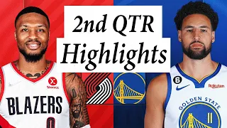 Golden State Warriors vs. Portland Trail Blazers Full Highlights 2nd QTR | 2022-2023 NBA Season