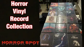 Horror vinyl records collection