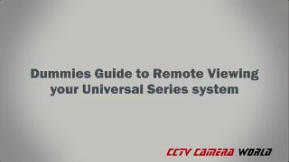 Dummies Guide for Universal Series Remote Viewing