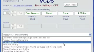 Level control Basic settings