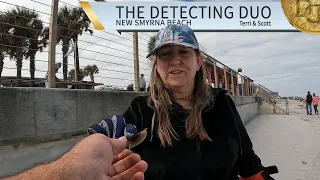 Great Beach Metal Detecting Day New Smyrna Beach Florida | The Detecting Duo