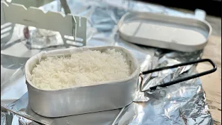 DAISO Mess Tin (How to Cook Japanese White Rice in a Camping Cookware) | OCHIKERON