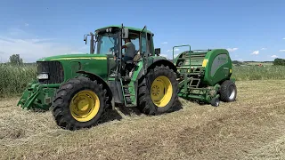 Sianokosy 2022 JohnDeere 6920 McHale f5400c