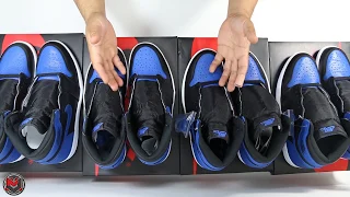 A Review and Comparison of The Air Jordan 1 Royal (1985 vs 2001 vs 2013 vs 2017)