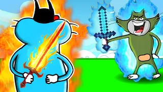 OGGY Pretended To Be A Noob, Then Used Powerful Sword In Roblox Pull A Sword