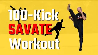 100-Kick SAVATE Workout (26 mins)