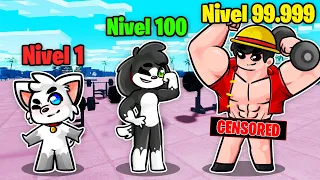 ¡Nos CONVERTIMOS en los MÁS FUERTES de ROBLOX! 💪🥵 SIMULADOR DE GIMNASIO - Alexy y Ramcore