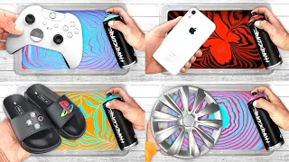 BEST of HYDRO DIPPING | XBOX Controller + iPhone Case + PlayStation Slides