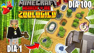 SOBREVIVI 100 DIAS EM UM ZOOLÓGICO NO MINECRAFT HARDCORE O FILME