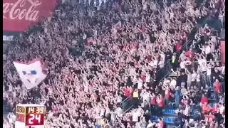 Crvena Zvezda fans welcoming Olympiacos