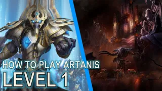 How to play Level 1 Artanis | Starcraft II: Co-Op
