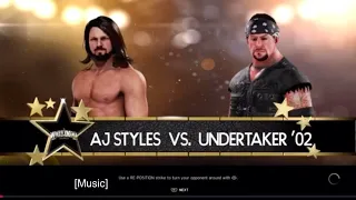 WWE 2K20 Gameplay AJ Styles vs Undertaker WrestleMania 37