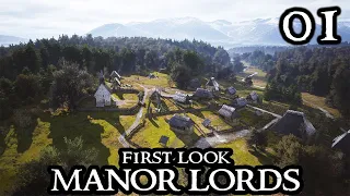 MANOR LORDS - Fresh Start & First Look DEMO Gameplay || Let's Play Strategy English Part 01