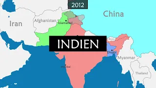 Indien - 120 Jahre Geschichte auf einer Karte
